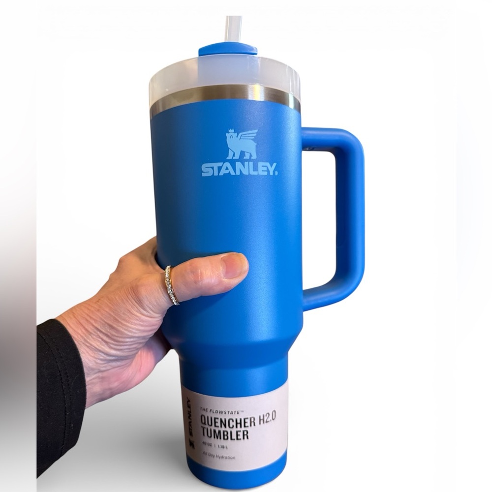 Stanley Blue Tumbler with Handle